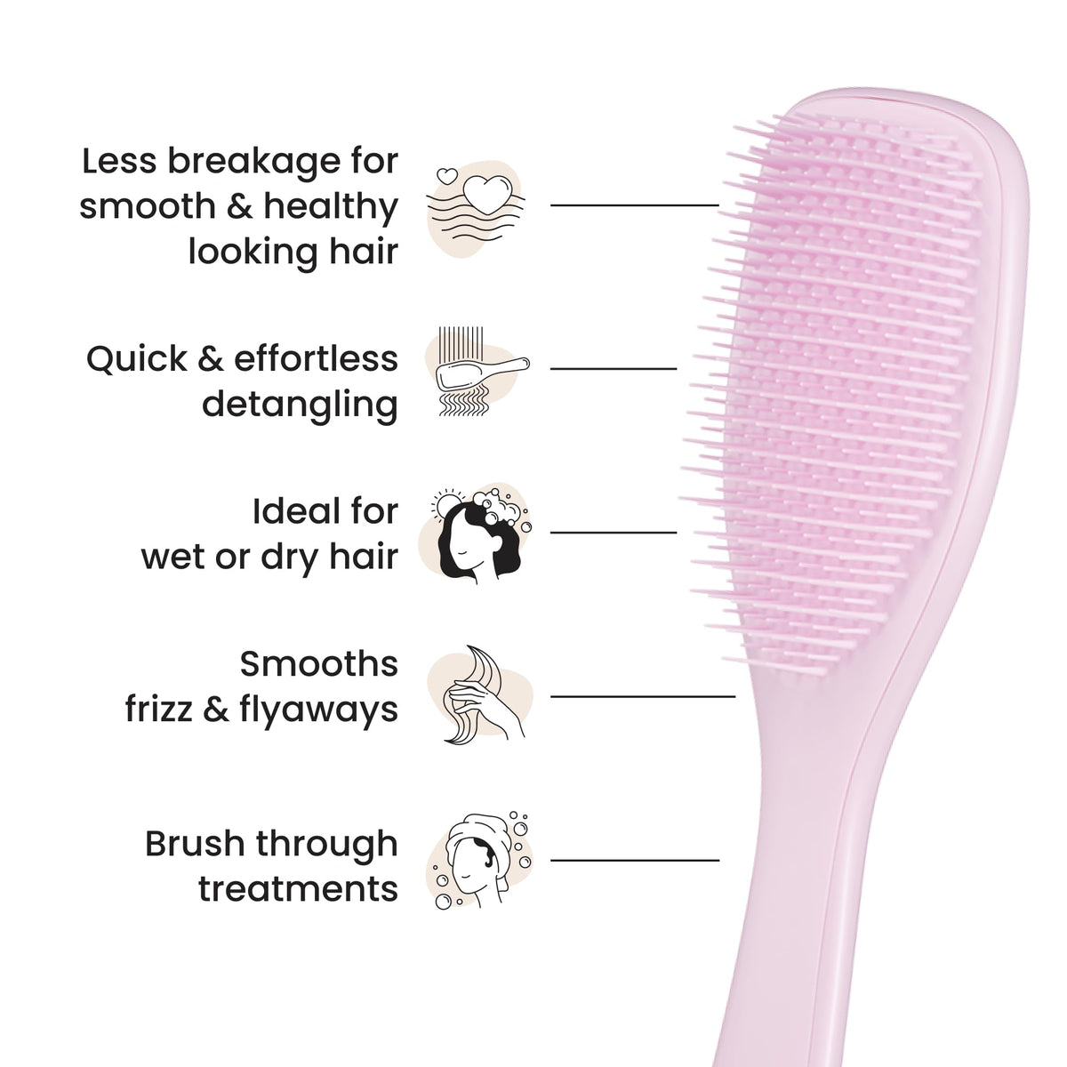 Tangle Teezer The Ultimate Detangler Straight to Curly Hairbrush