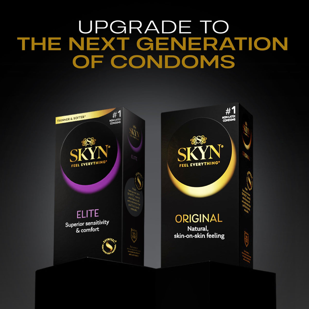 SKYN Elite (Pack of 10) Regular Size, Ultra-Thin Latex Free Condoms for Men