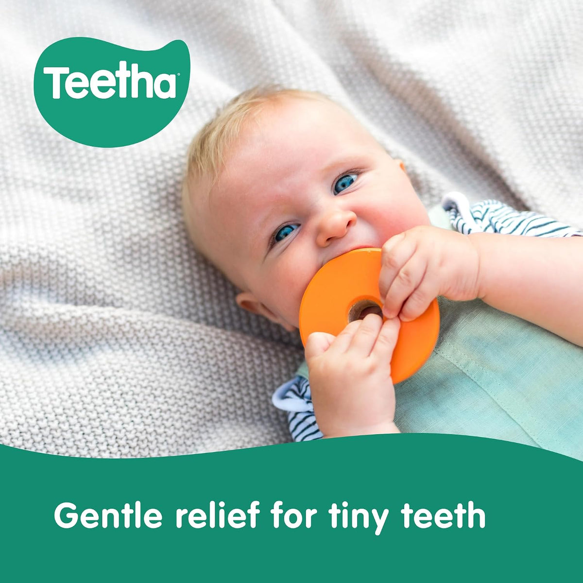 Teetha Baby Teething Granules (40 Sachets) 3+ Months, Homeopathic Relief For Soothing & Calming Teething Symptoms, Baby Teething Ready-Dosed Sachets
