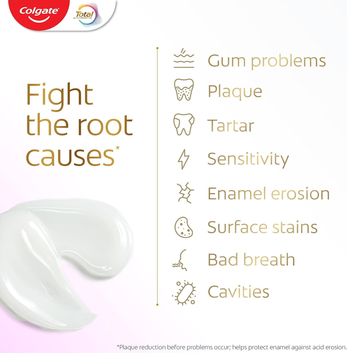 Colgate Total Active Prevention+ Decay + Erosion Defence Toothpaste, 75ml
