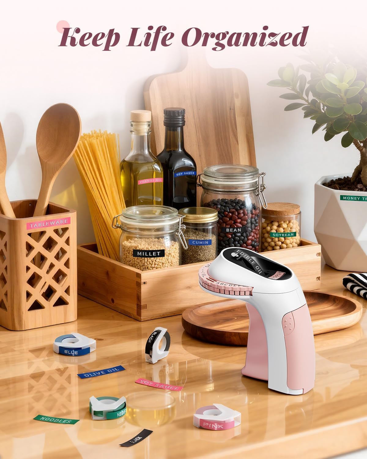 Phomemo Embossing Label Maker,Embossed Label Maker Machine with Tape