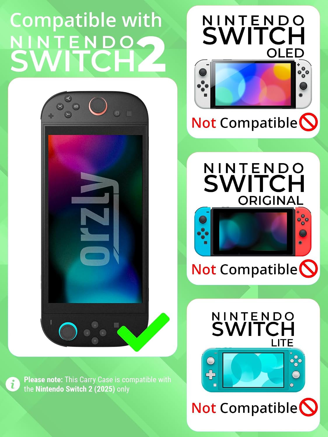 Orzly Carry Case for Nintendo Switch Lite Protective Hard Shell Portable Travel Carry Case with Storage for Accessories & Game Cartridges (Red & White)