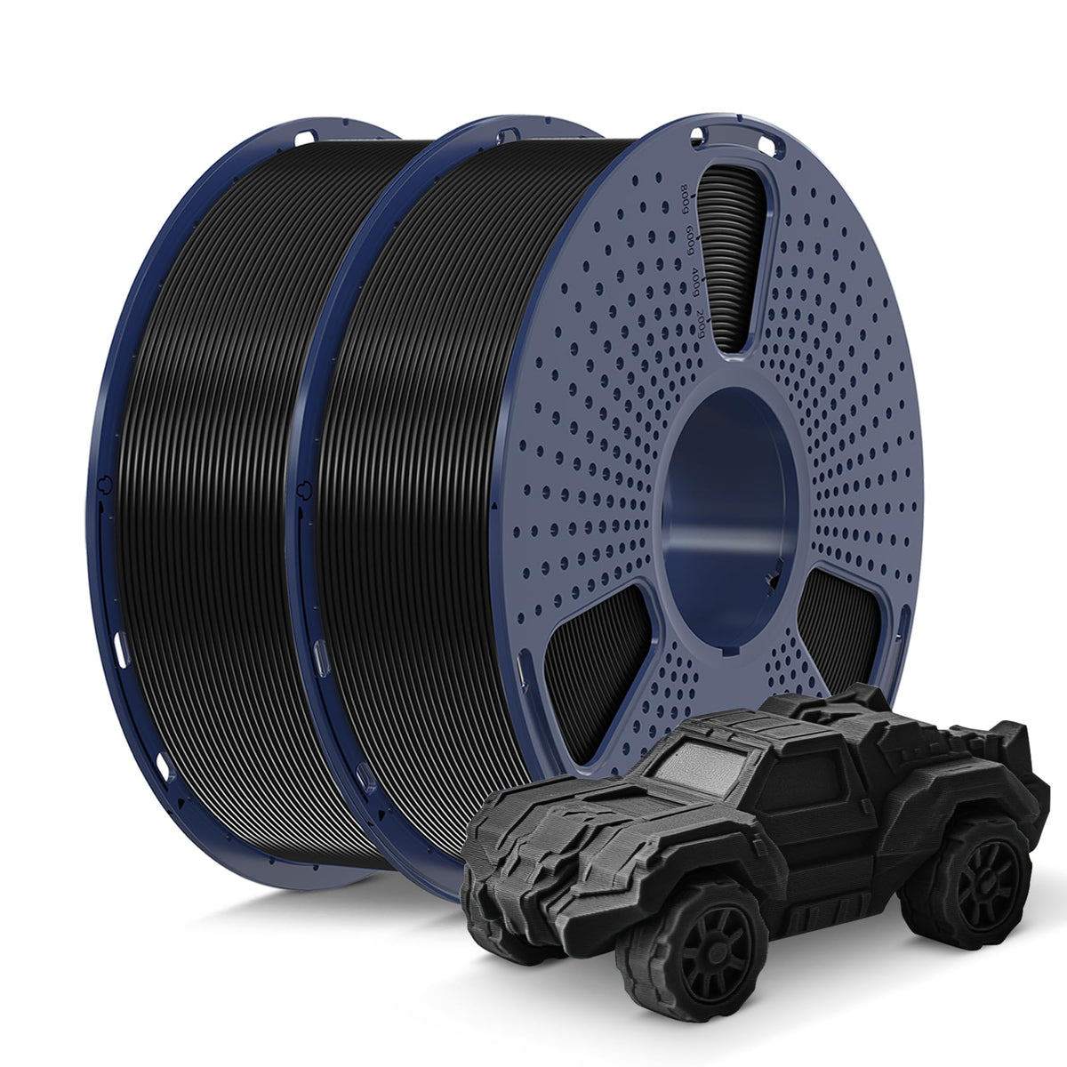 SUNLU PLA Filament 1.75mm Black PLA 1KG, Neatly Wound 3D Printer Filament