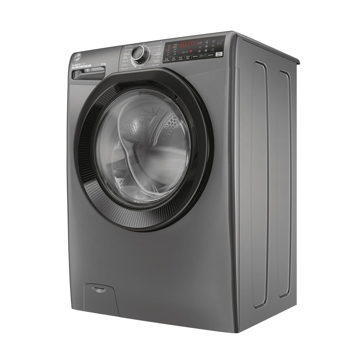 Hoover H-WASH 350 9kg Freestanding Washing Machine, 1400 RPM, A Rated, ECO-Power Inverter Motor, hOn App, 60 Programmes, Eco Doser, Power Care System, White, 60x53x85 cm - H3WPS496TAMB6-80