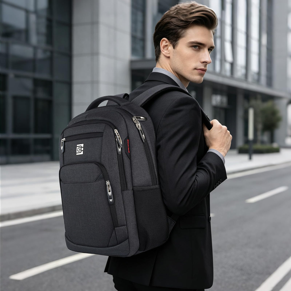 KASIBON Laptop Backpack for Men, Anti-Theft Travel Backpack Business