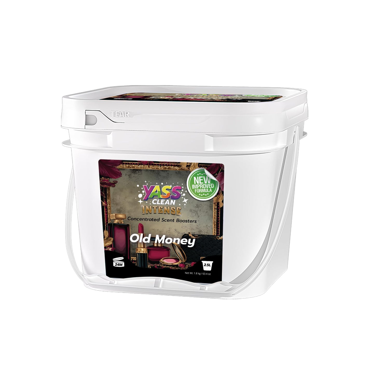 Yass Clean 2 in 1 Laundry Scent Boosters 1800g, New Upgrade In-Wash Scented Perfume Beads with Four Patented Technologies, Long-Lasting Freshness, Keeps Laundry Fresh, Cherry Blossom Fragrance