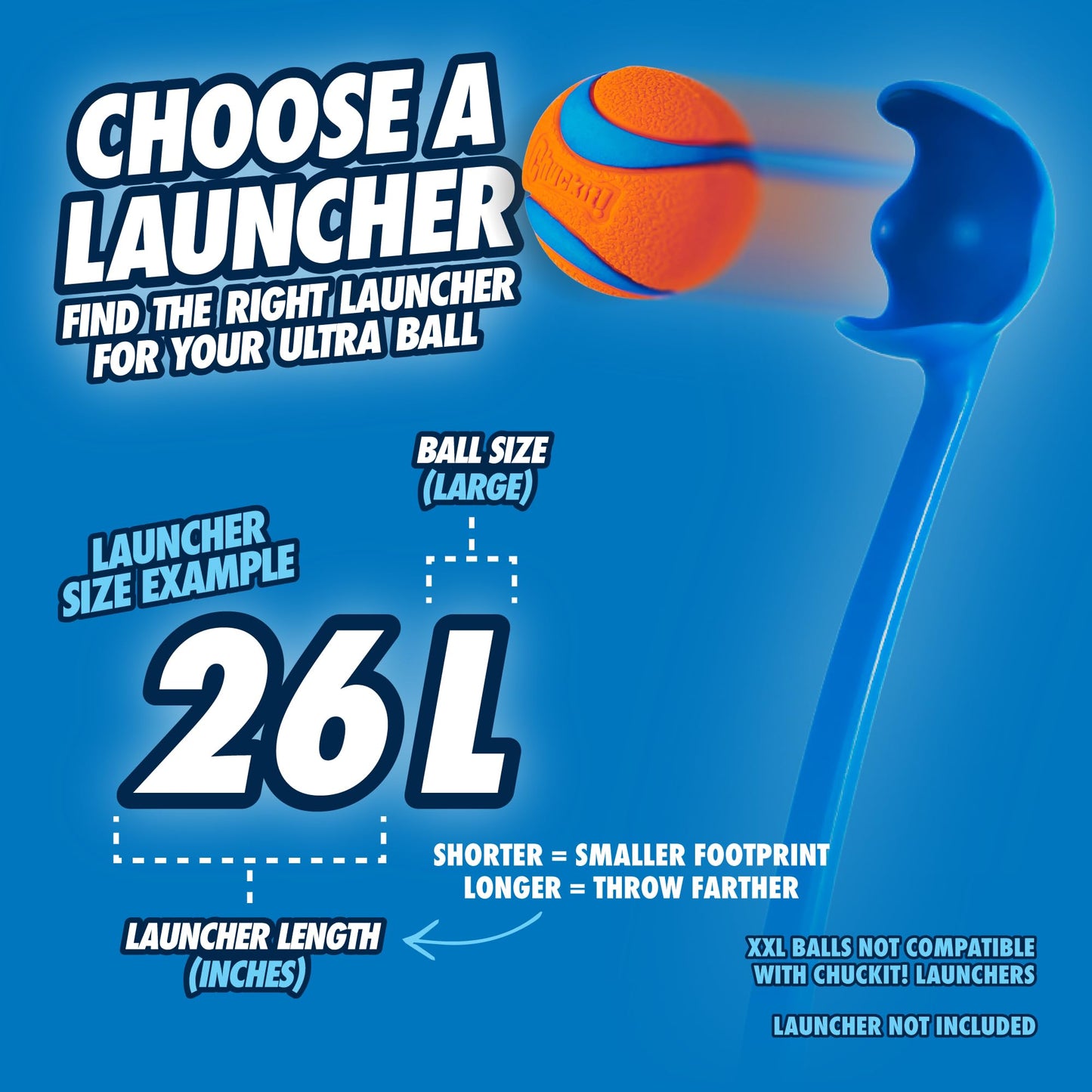 Chuckit! Ultra Ball, Durable High Bounce Rubber Dog Ball, Launcher Compatible, 2 Pack, Medium