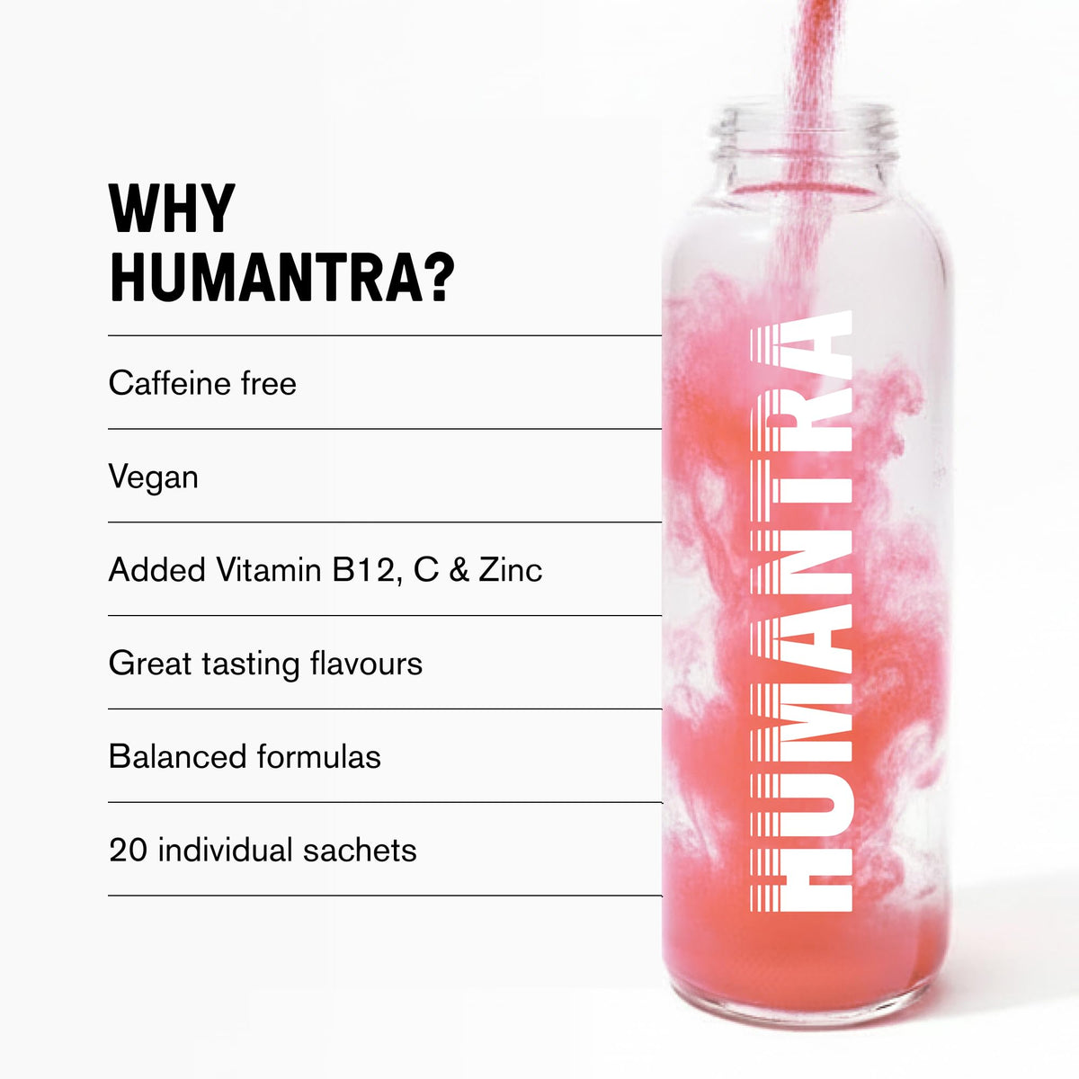 Humantra Electrolytes Powder Hydration Sachets - Himalayan Lime, 20ct