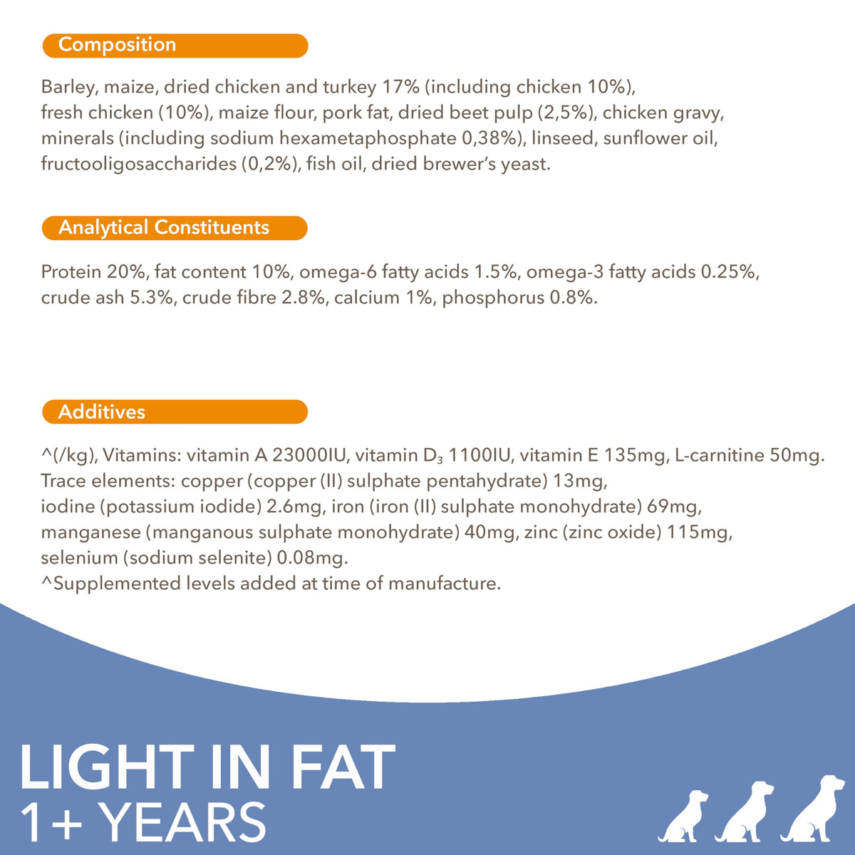 IAMS Light in Fat Complete Dry Dog Food Chicken 3kg - 30% Lower Fat Formula