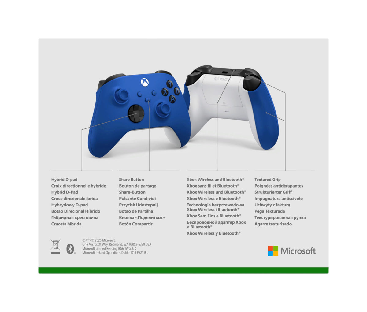 Xbox Wireless Controller – Carbon Black Series X|S, One, and Windows Devices