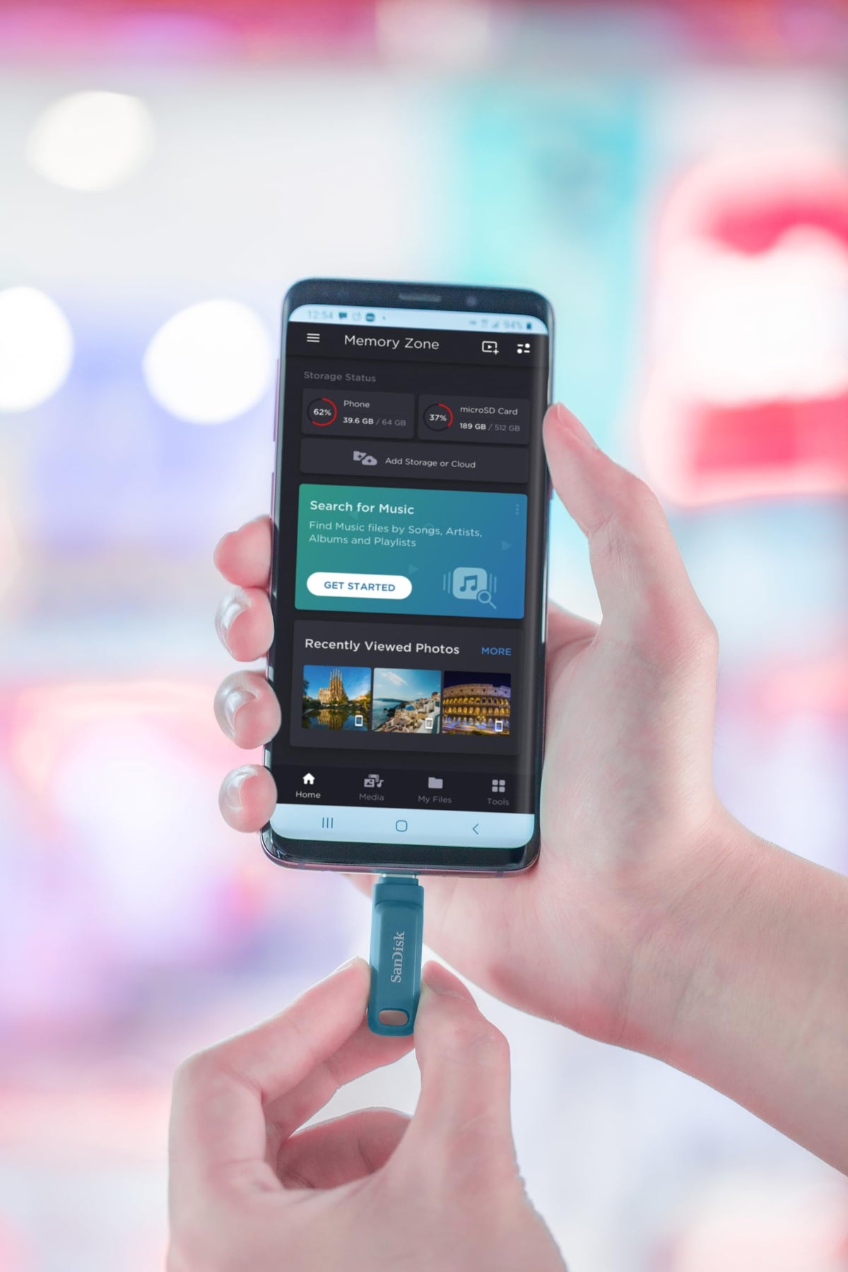 SANDISK Ultra Dual Drive Go 128GB, USB-C & USB-A, Up to 400MB/s Read Speeds