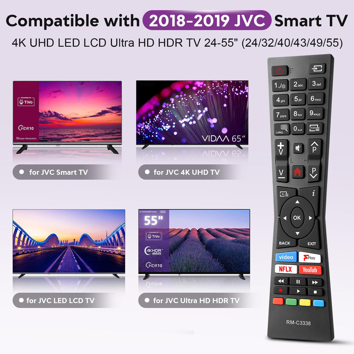 Universal-for-Samsung-Smart-TV-Remote, for Samsung Curved Qled Frame 4K TV