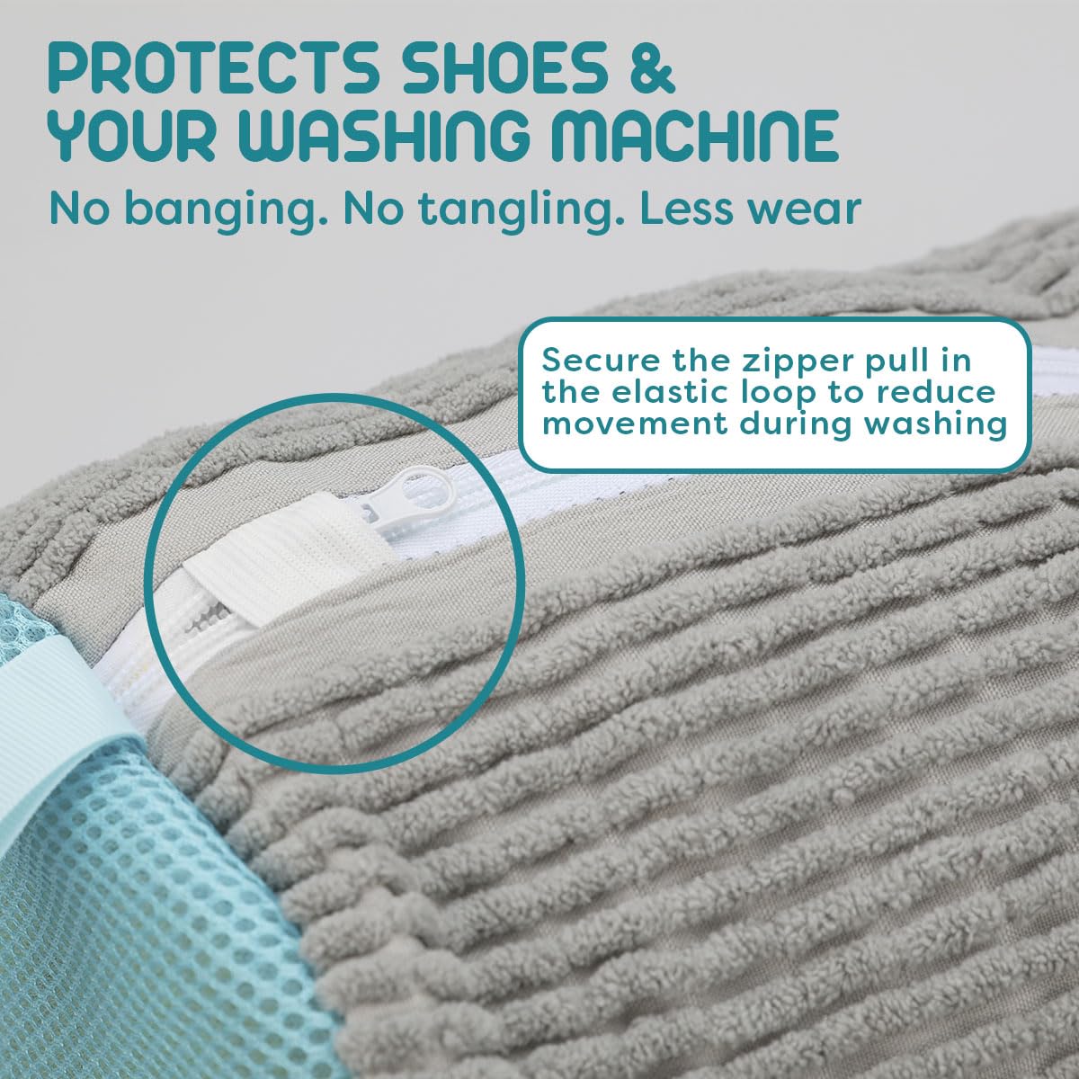 Shoe Washing Bag, 2 Pack, for Washer and Dryer, Reusable Cleaning Sack