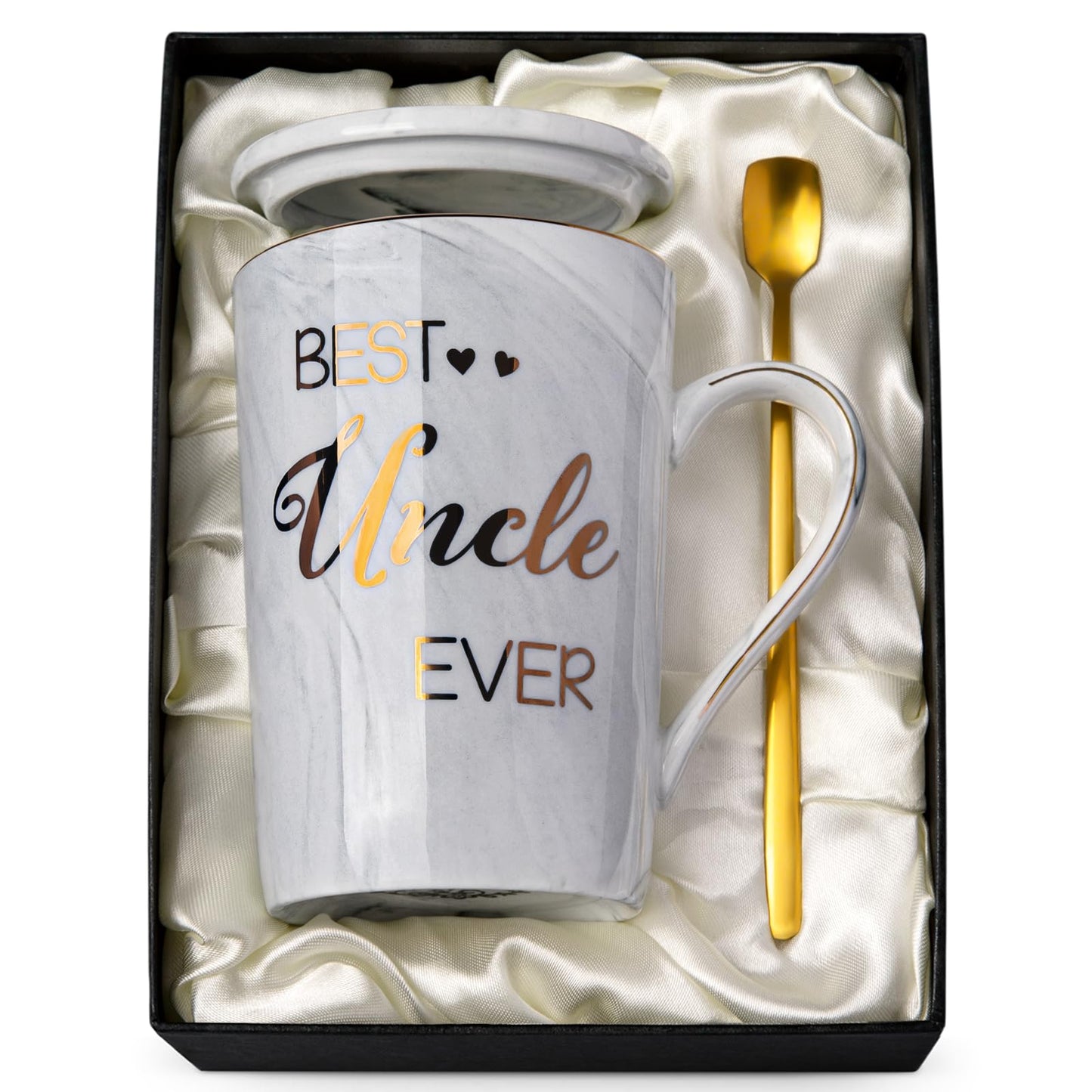 Unique Teacher Appreciation Gifts for Women - Best Teacher Gifts for Teachers, 14oz Pink Marble Ceramic Coffee Mug Printed with Gold, Retirement Birthday Graduation Ideas, End of The Year, Gift Boxed