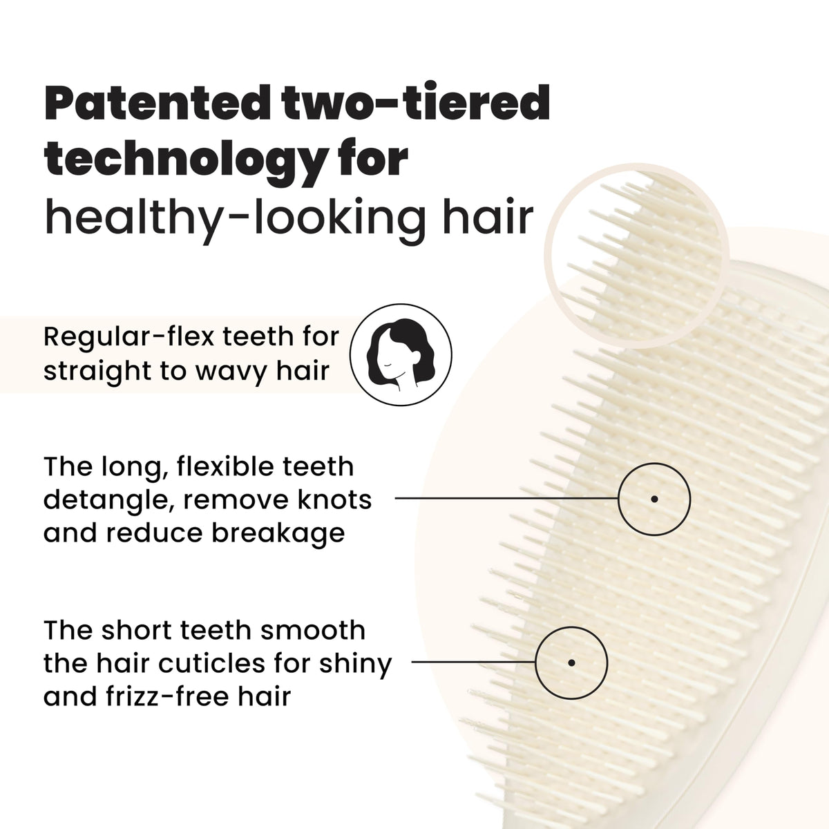 Tangle Teezer The Ultimate Detangler Straight to Curly Hairbrush