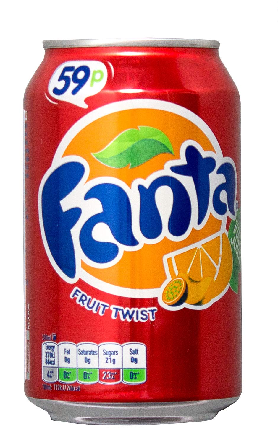 Fanta Fruit Twist Soft Drink Cans, 8 x 330 mL