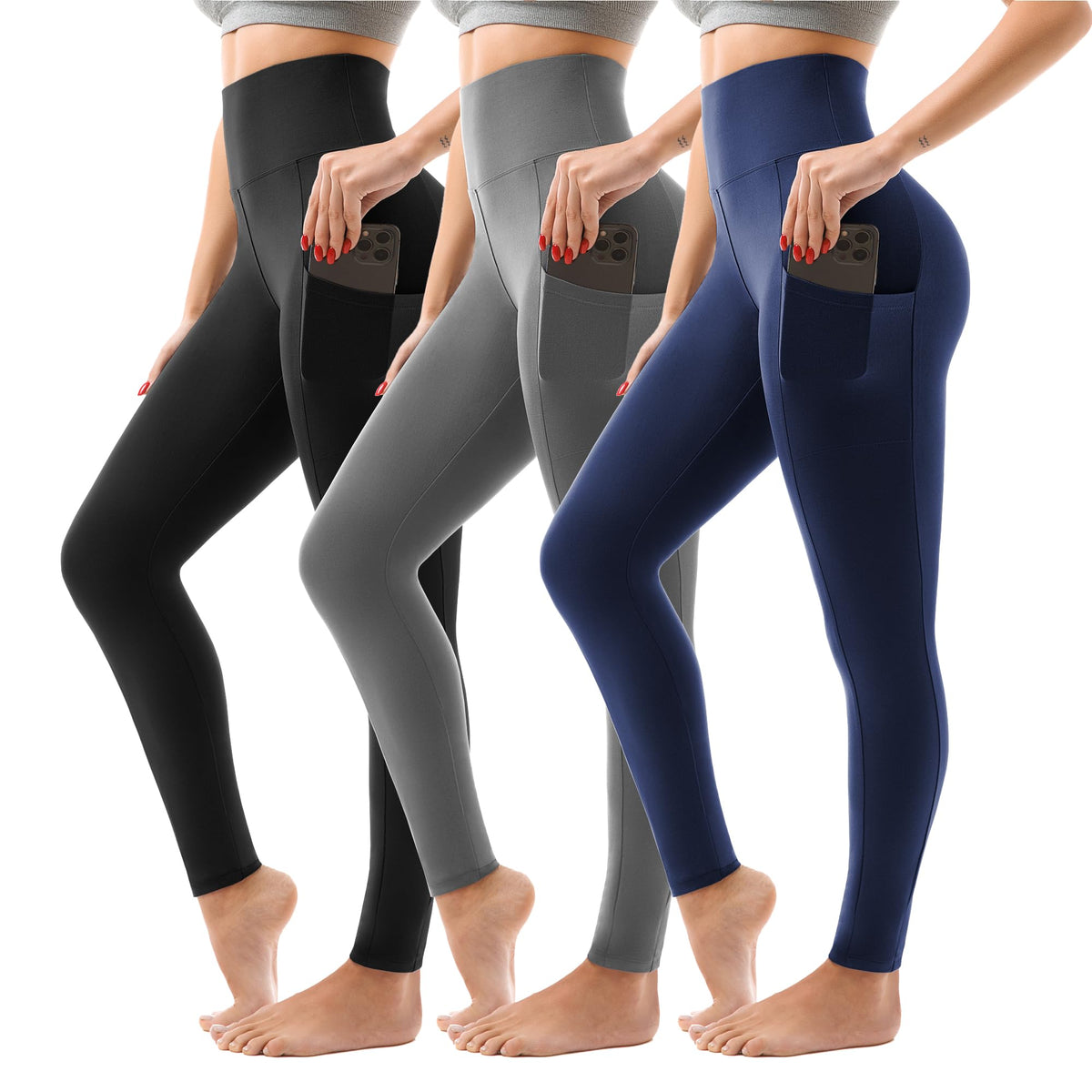 SINOPHANT High Waisted Leggings for Women Workout Gym Yoga