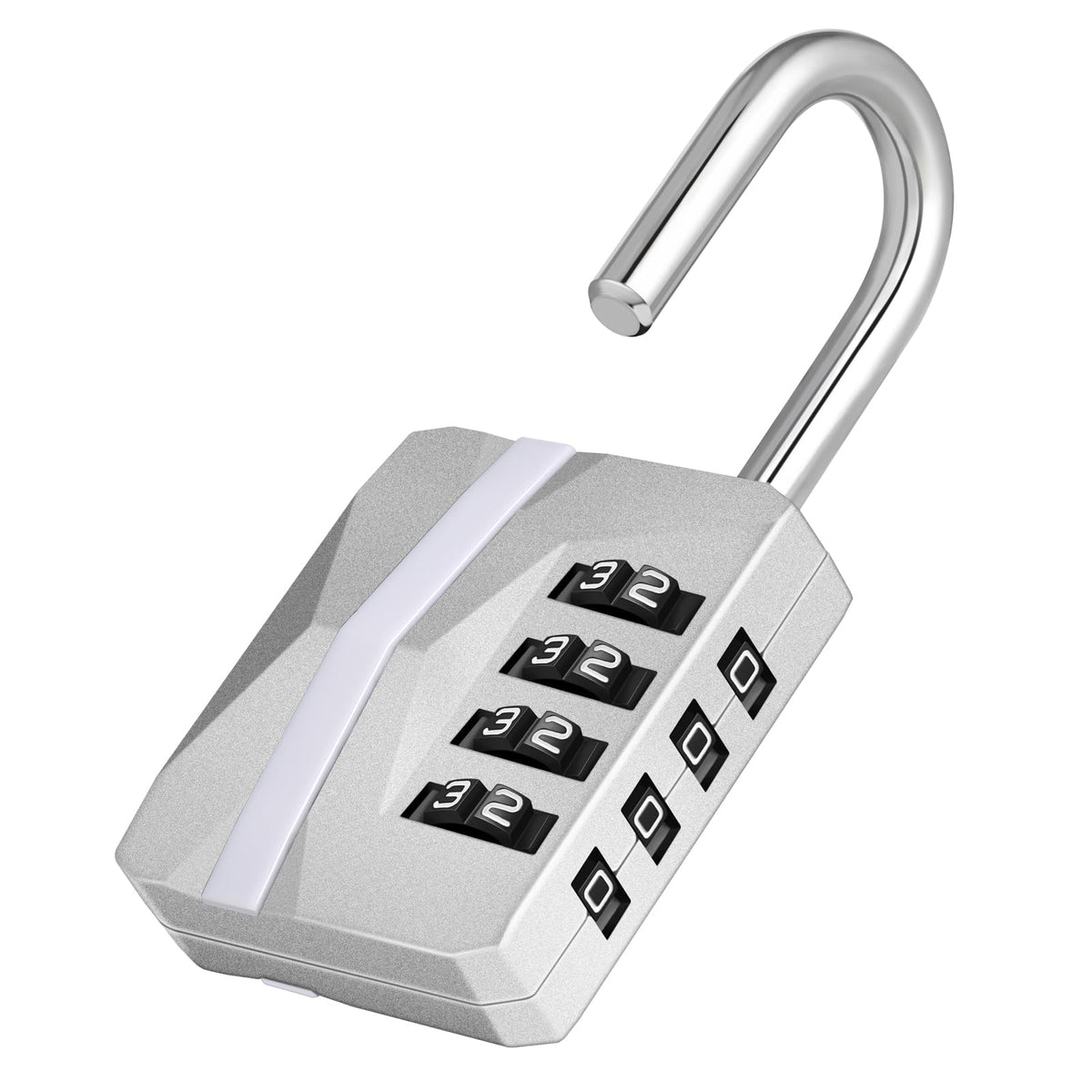 ZHEGE Combination Padlock, 4 Digit Coded Padlock (Sky Blue)