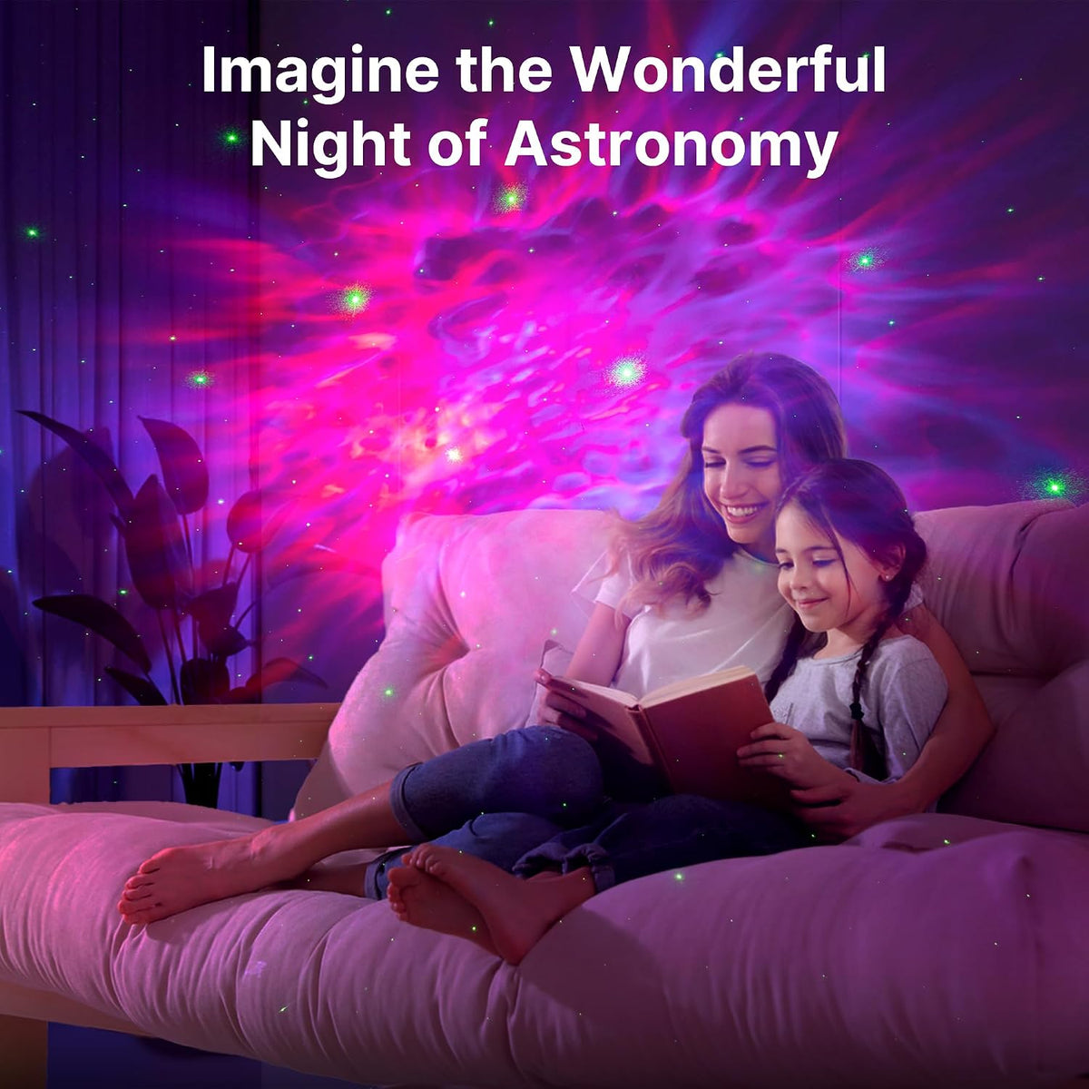 Mexllex Astronaut Galaxy Projector, Star Projector Night Light, Spaceman Light Projector with Remote Control, USB Powered 360° Adjustable Space Buddy Projector for Kids Bedroom Adults Room
