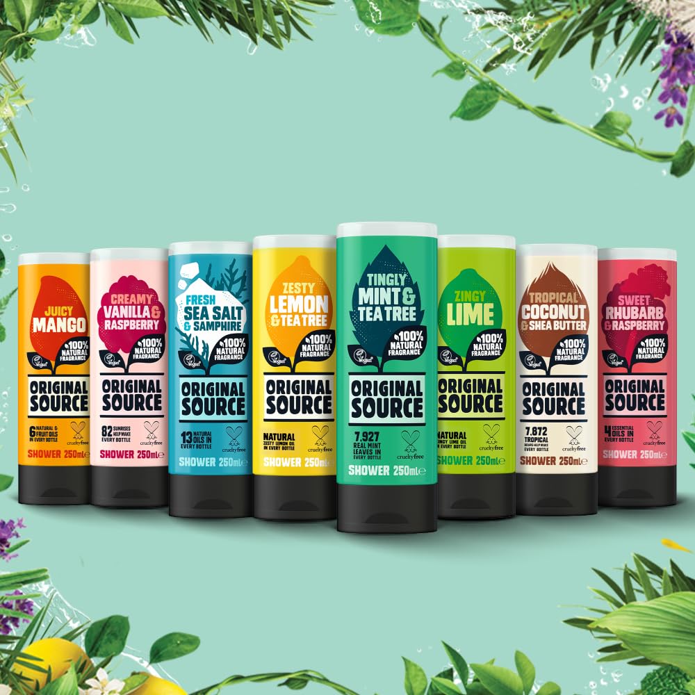 Original Source Coconut & Shea Butter Shower Gel, 6x250ml
