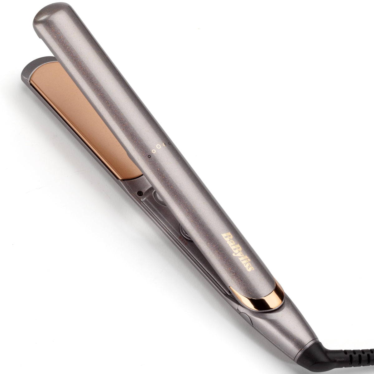 BaByliss Rose Gold Hair Straighteners - Ceramic Plates for Smooth Styling, Multi-Voltage Worldwide use, Ultra-Fast 15 Second Heat Up, 3 Heat Settings Up to 235°C, 2598U