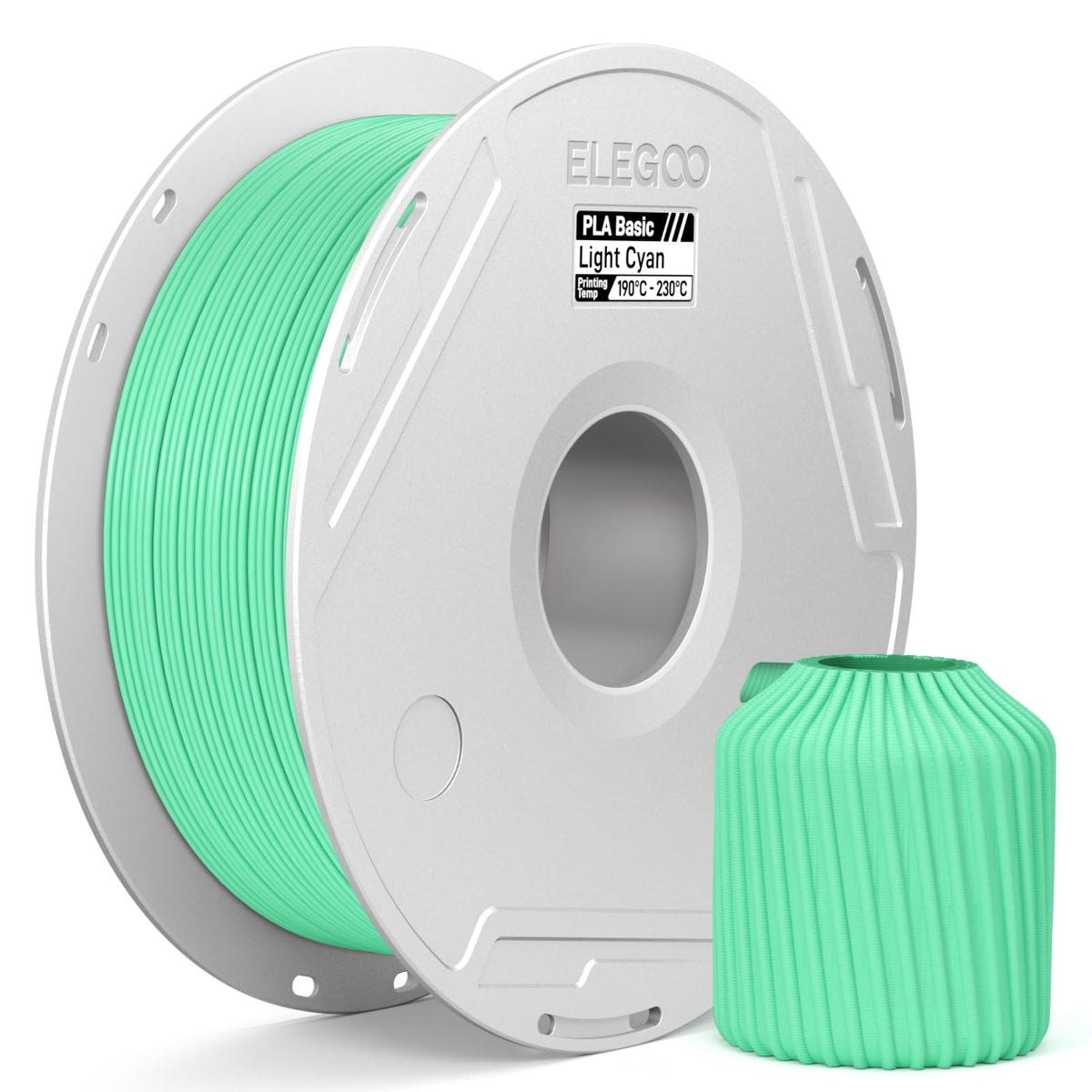 ELEGOO PLA Basic Refill 3D Printer Filament 1.75mm Red 1KG, Easy Storage