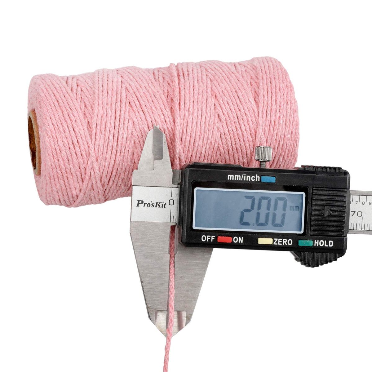 jijAcraft 4MM White Macrame Cord: 100M Cotton String Twine for Crafts