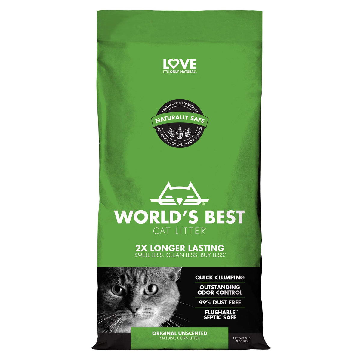 WORLD'S BEST CAT LITTER Comfort Care Unscented, 28-Pounds