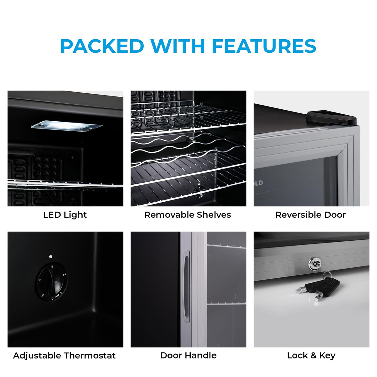 Subcold Super50 LED Beer Fridge | 55 Cans | 3-18°C | Glass Door