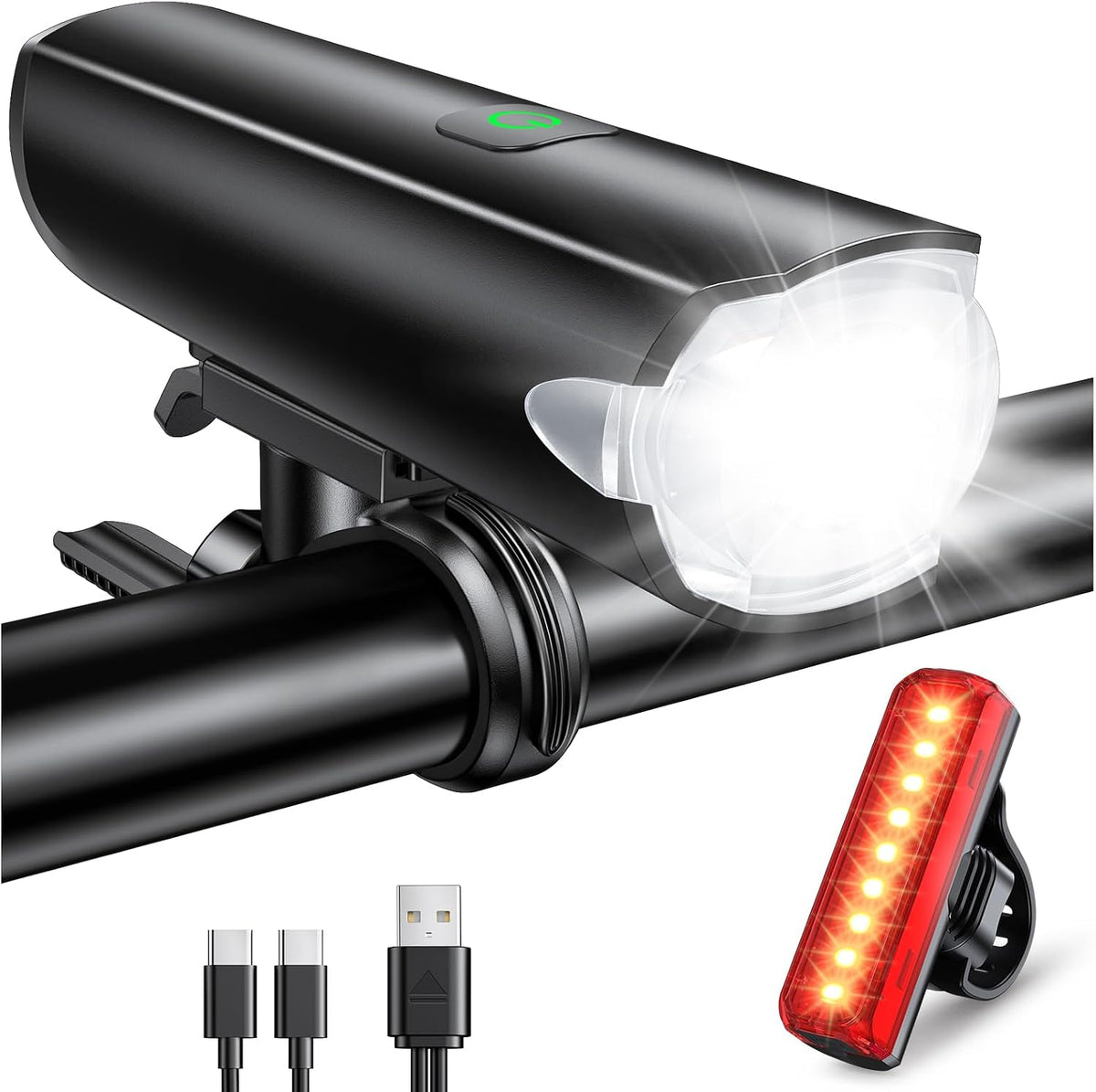 CIRYCASE 2026 New Bike Lights with Wide Beam, Bike Lights Front and Back