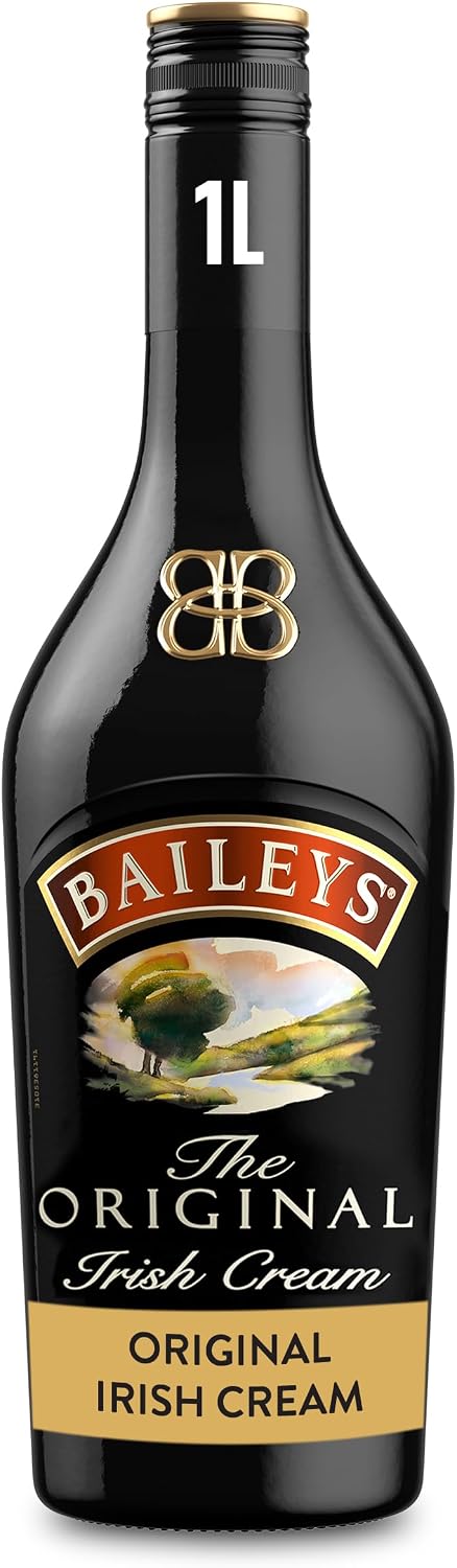 Baileys Original Irish Cream Liqueur | 17% vol | 1L | Fine Irish Whiskey & Dairy Cream | Rich Chocolate & Vanilla Flavours | Great Over Ice or in Cocktails