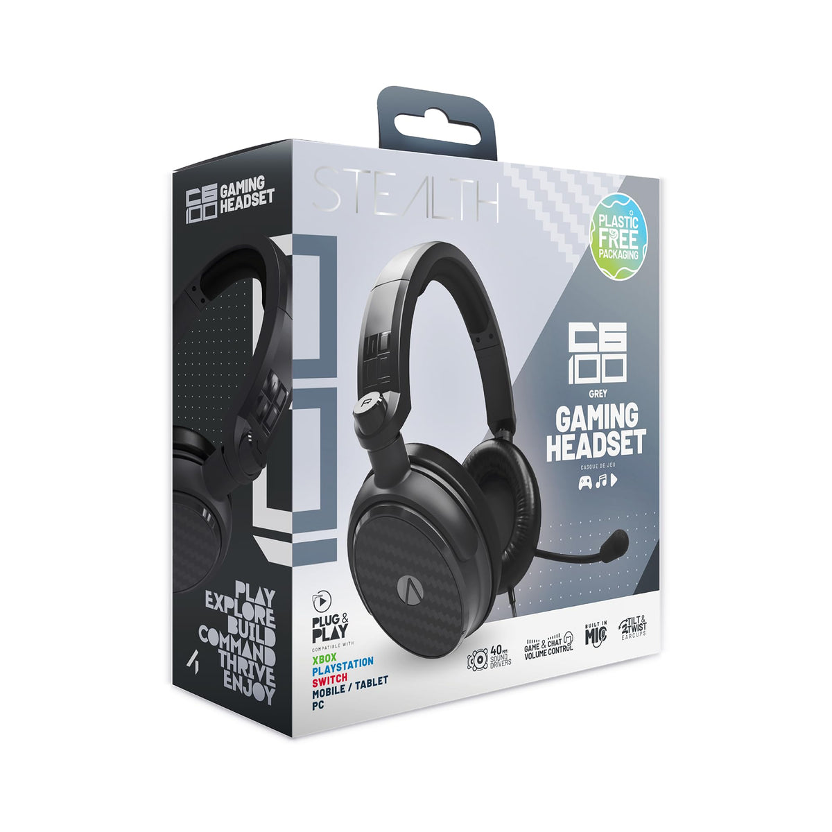 STEALTH C6-100 Gaming Headset Range (Green)