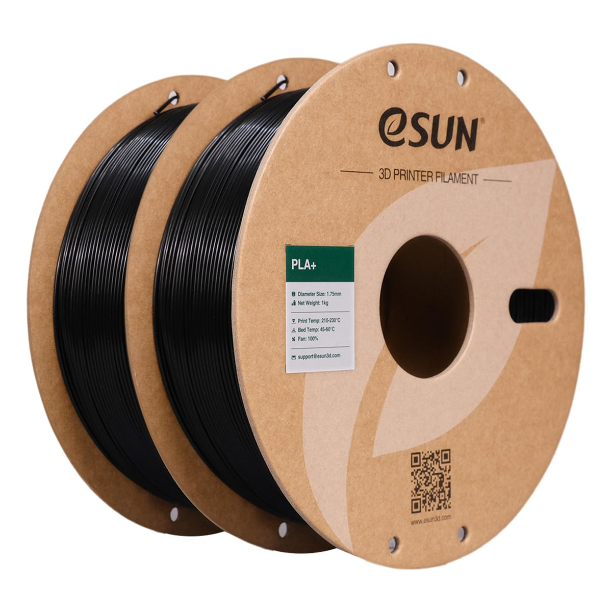 eSUN PLA+ 3D Printing Filament 1KG(2.2lbs), Enhanced Toughness, Cold White