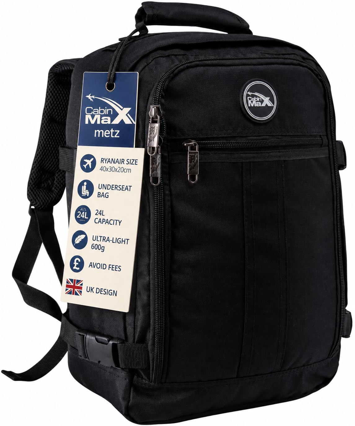Cabin Max Ryanair Cabin Bag Underseat Hand Luggage Travel Backpack 40x20x25