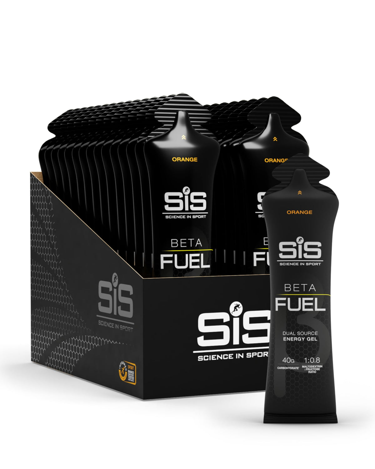 Science in Sport BETA Fuel Gels, Strawberry & Lime, 6 x 60ml