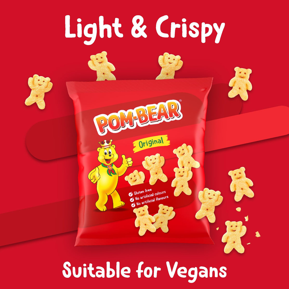 Pom Bear • Original Potato Snacks • Multipack • 6 Bags