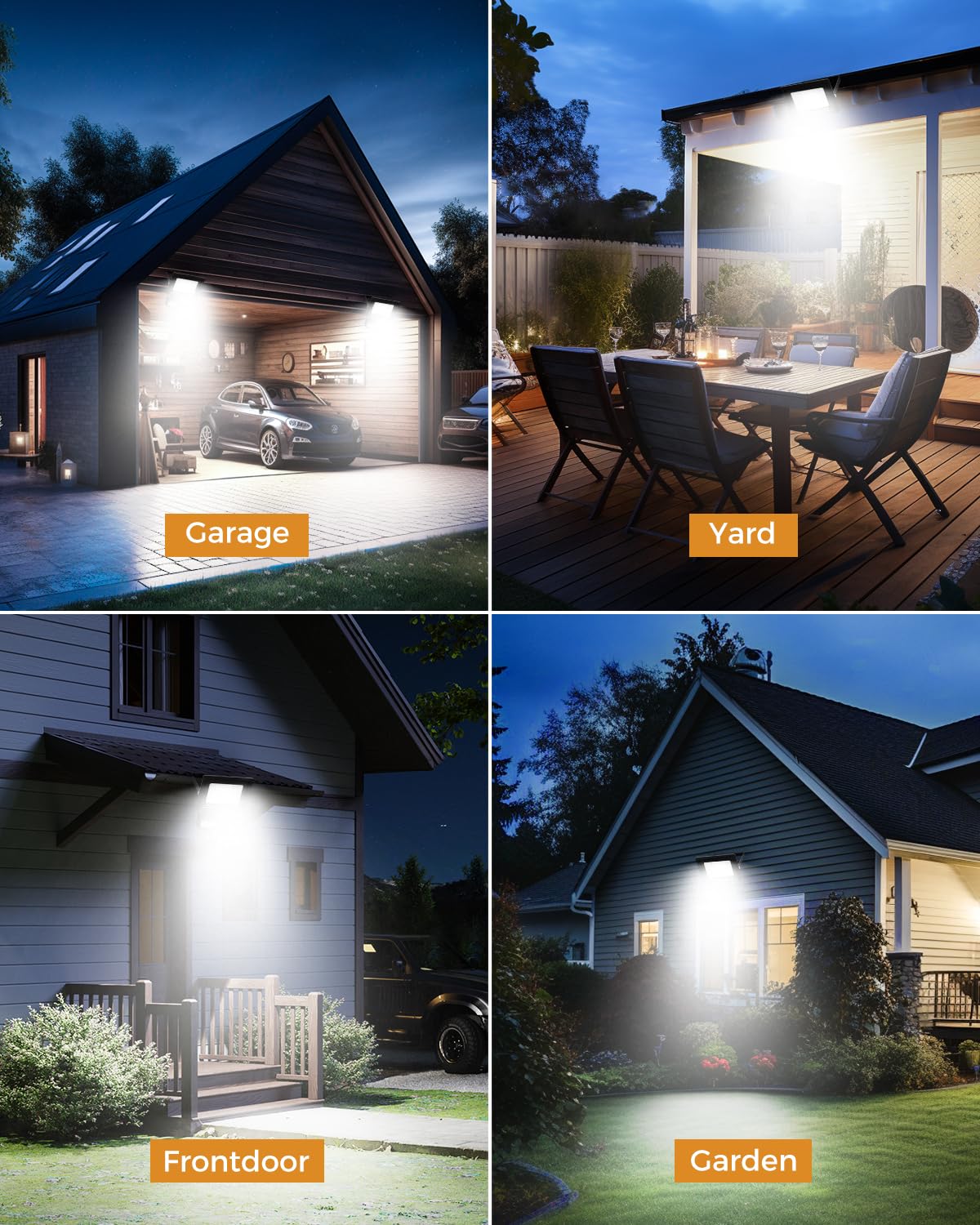 vighep Security Lights Outdoor Motion Sensor, 100W Led Pir Floodlight with Remote Control, 6500K Cold White IP66 Waterproof Outside Wall Light Mains Powered for Garage Backyard Garden Doorway