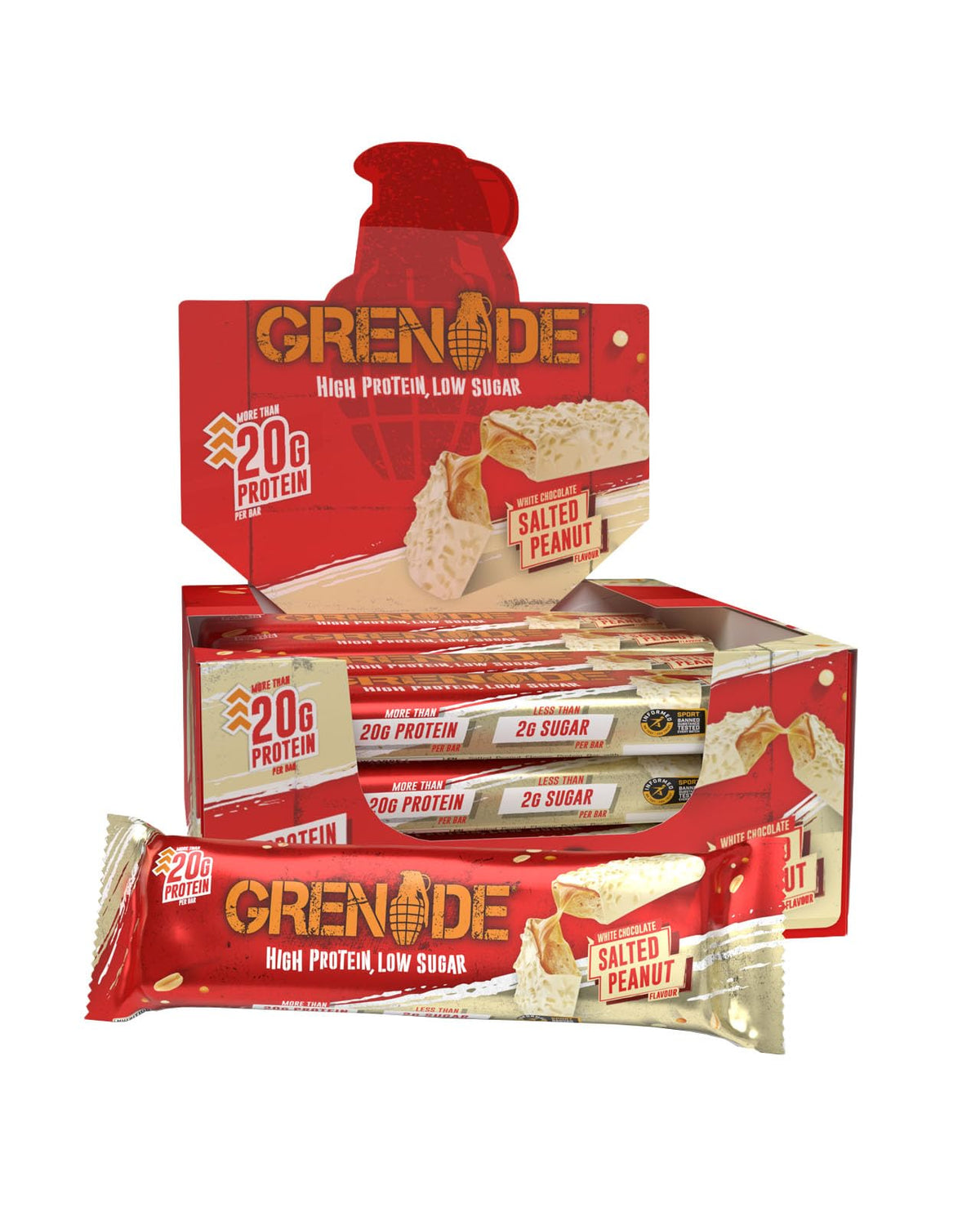 Grenade Chocolate Chip Salted Caramel Protein Bars, 12 x 60 g