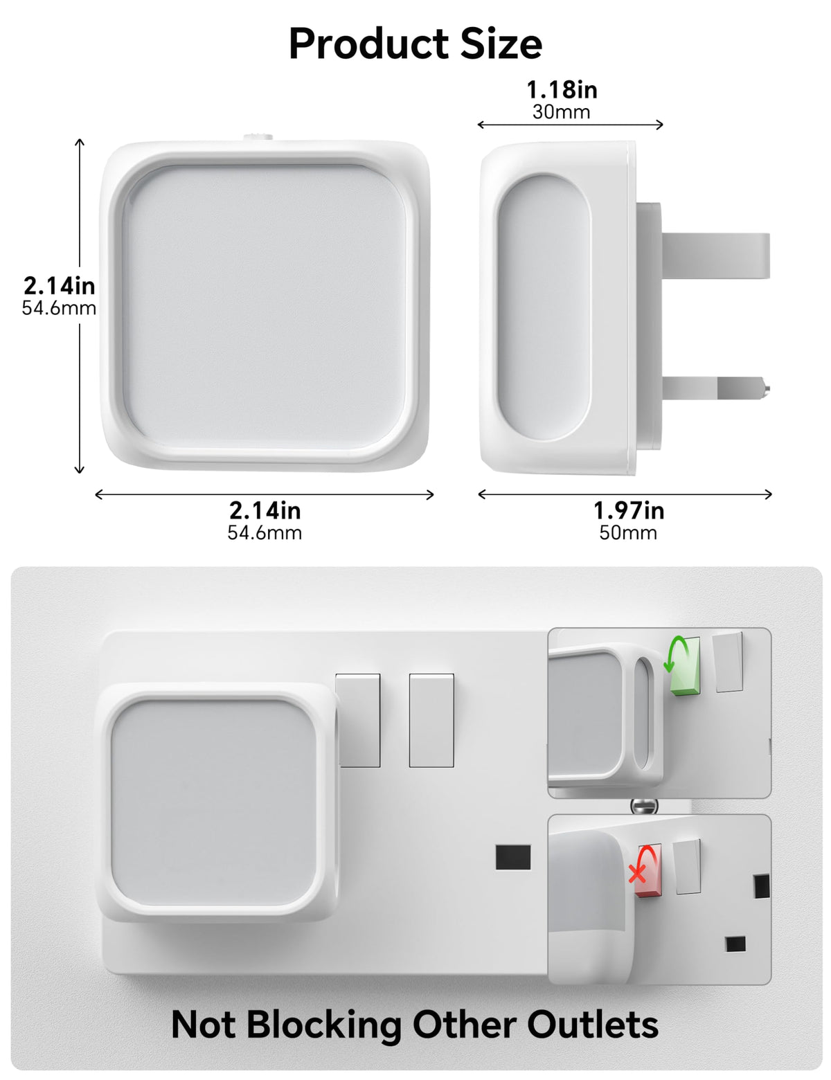 PURSNIC Night Light Plug in Wall, Dusk to Dawn, 3000K Warm White, 4 Pack