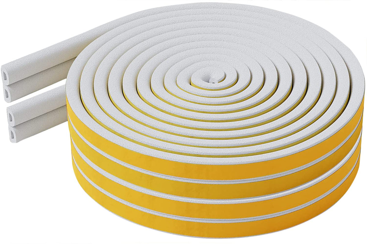 Draught Draft Excluder Tape for Door Windows, 6M Foam Sealing Strip