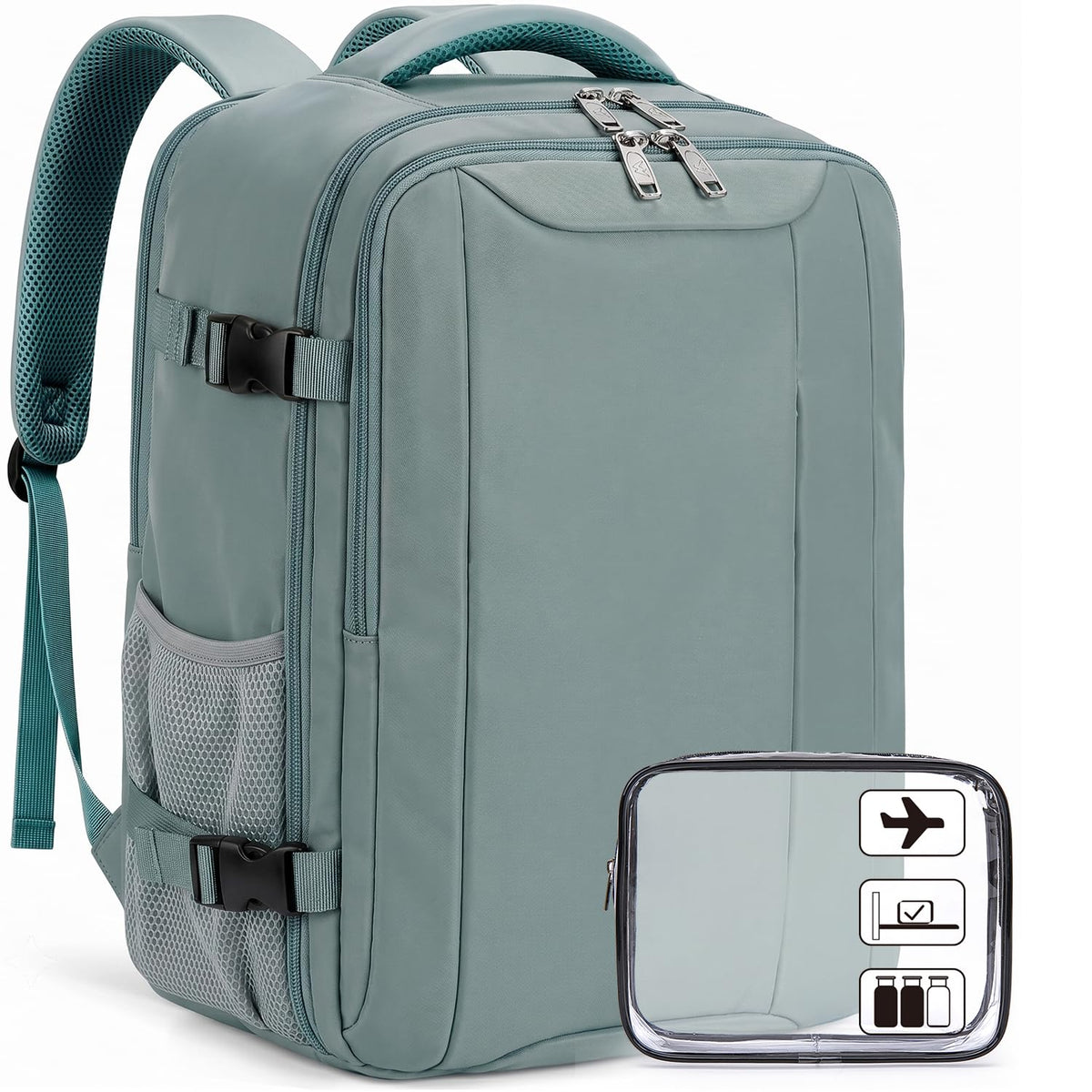Xkdoai for Ryanair Cabin Bags 40x30x20,Backpack with TSA Approved Clear Bag