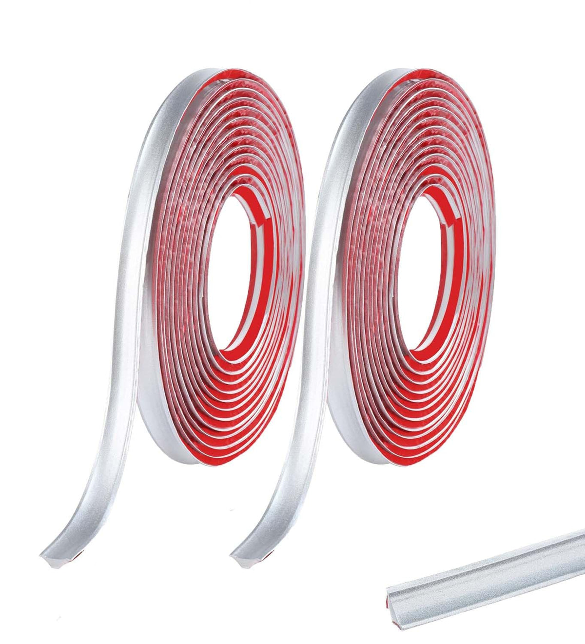 Zayejod PVC Quadrant Trim Flexible Laminate Beading Self Adhesive White