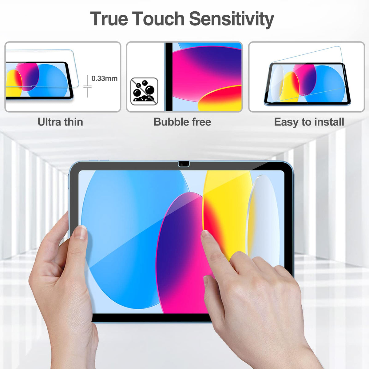 ProCase 2 Pack Screen Protector for iPad A16 2025 11th 11"/10th 2022 10.9"