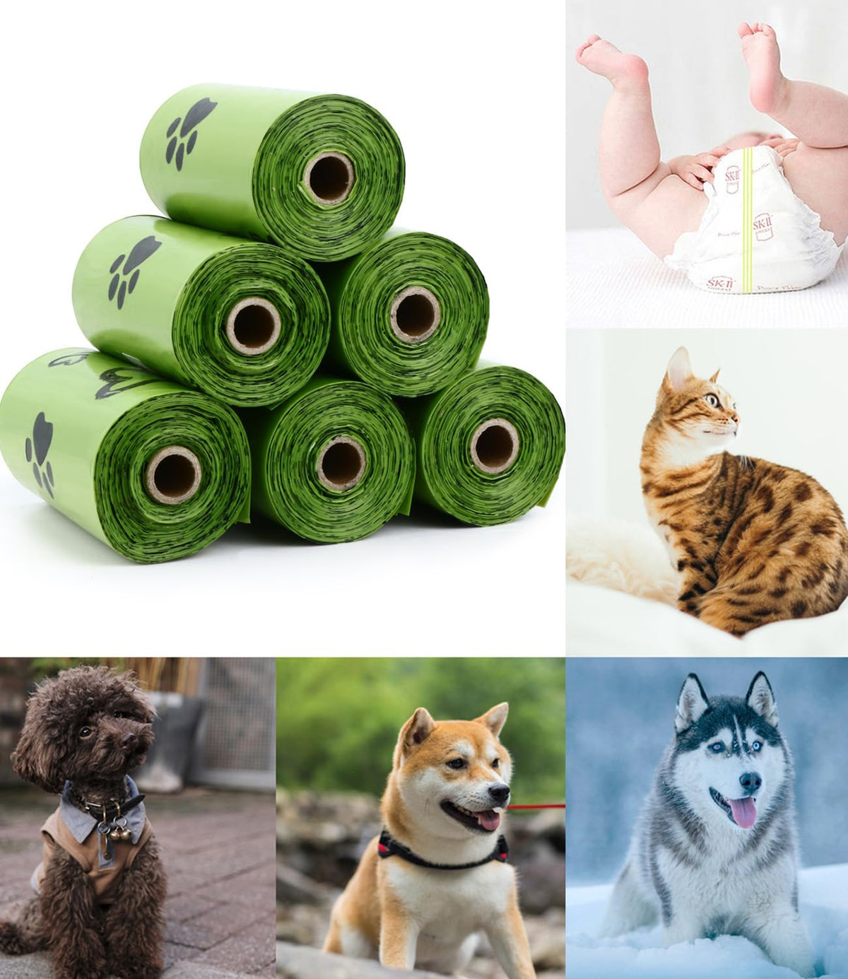 Biodegradable Dog Poo Bags with Dispenser Leak Proof - 280 Count Scented