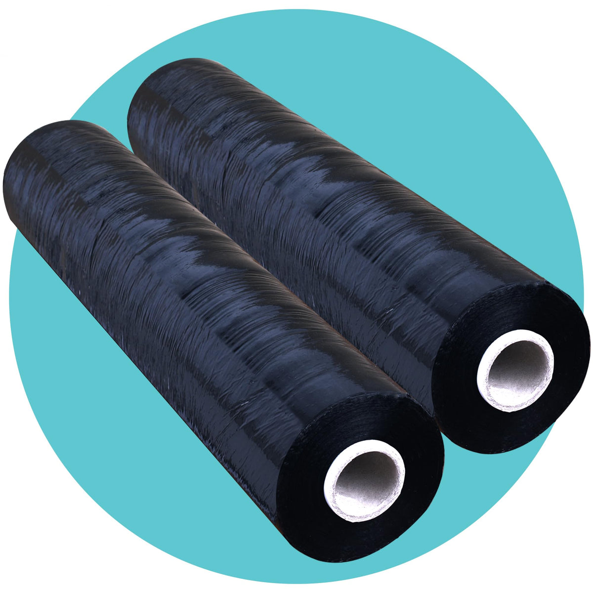Triplast Pallet Stretch Shrink Wrap Roll (400mm x 250m) - Pick Qty & Colour - Heavy Duty Pallet Wrap, Industrial Stretch Wrap, Packaging Cling Film, Strong Plastic Wrap, Luggage Wrap (Black, 1 Roll)