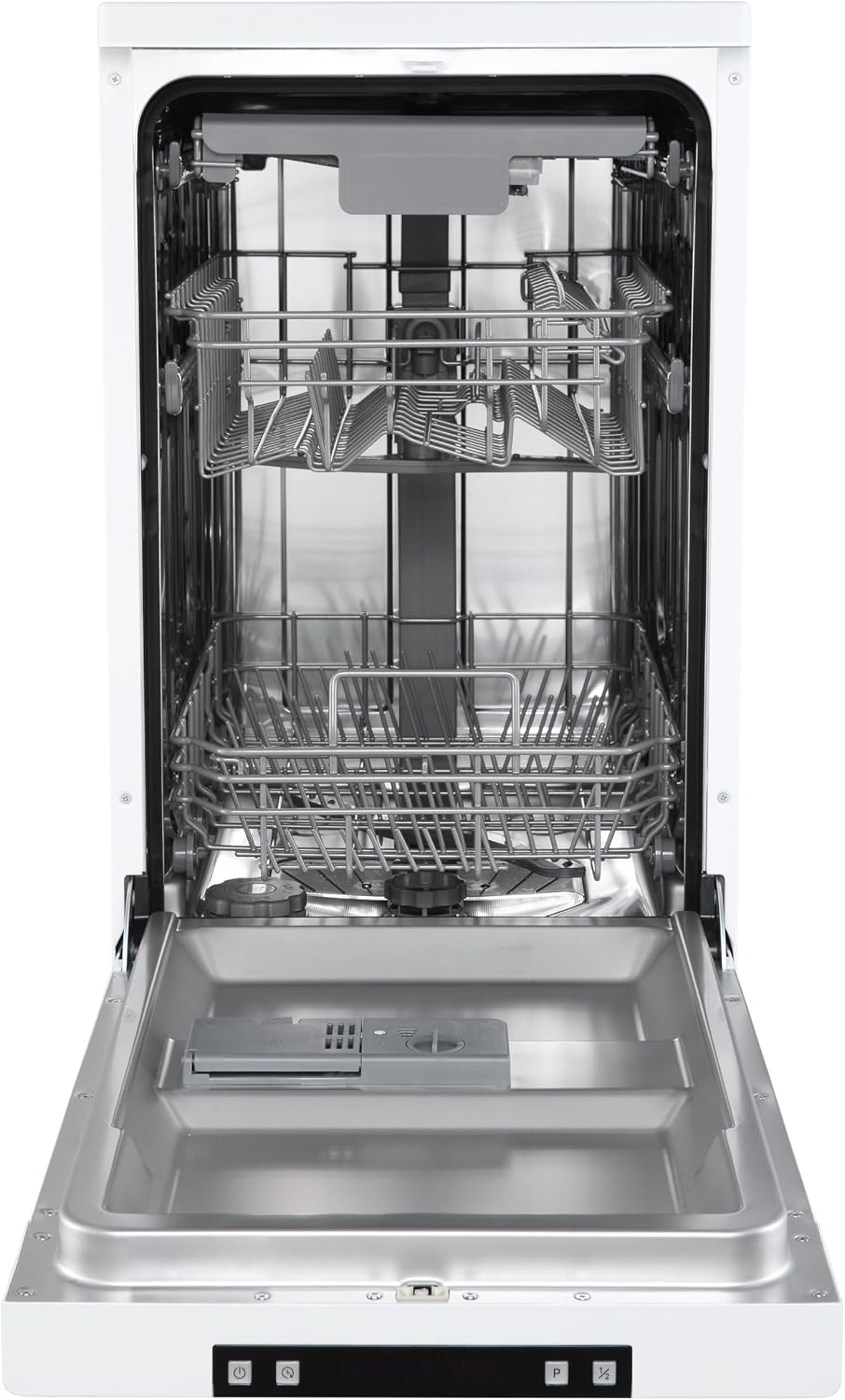 Hisense HS523E15WUK Slimline 10 Places Free Standing Dishwasher White with 30 Minutes Quick Wash [Energy Class E]