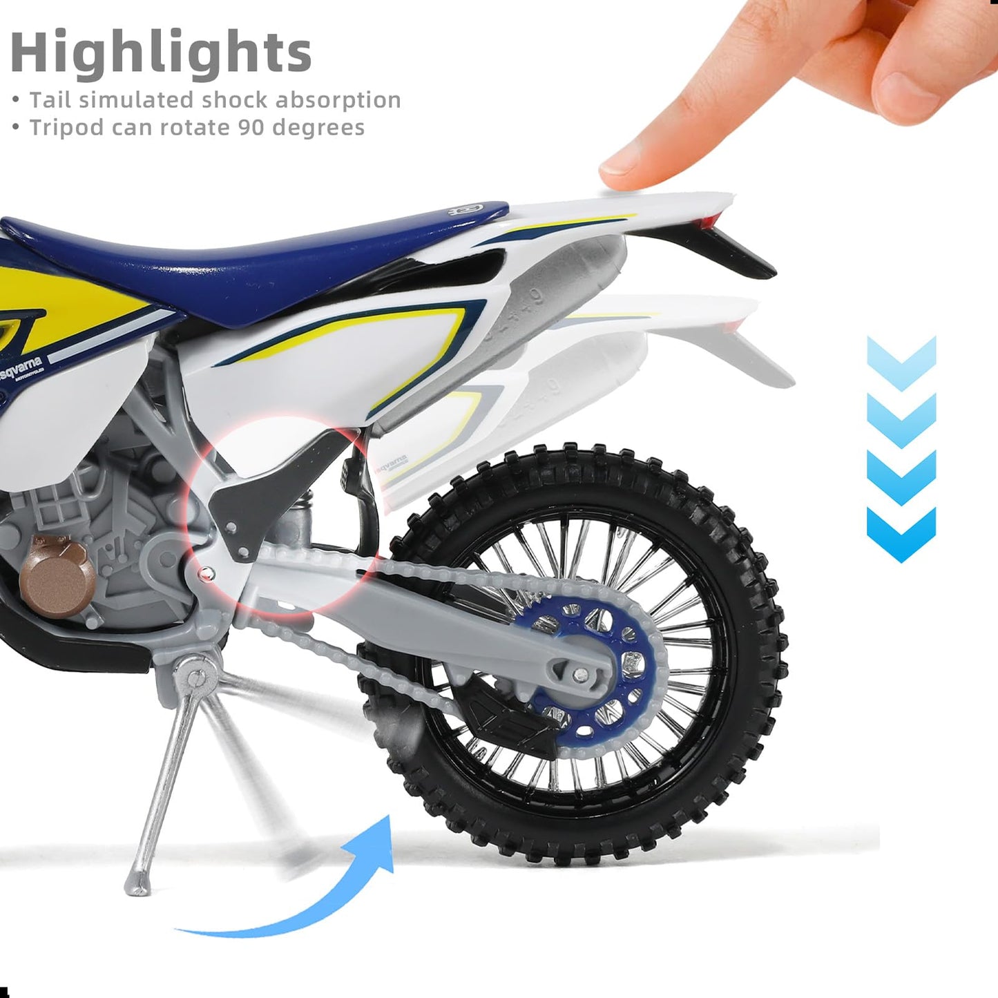 1:12 Scale Dirt Bike compatible for Kawasaki KX450F Motorcycle Model Mini Supercross Motorcross Moto Model Collection or Gift for Adult Kid Boy (Green)