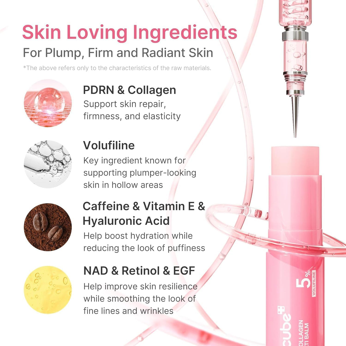 medicube PDRN Collagen Volume Multi Balm Stick, Firming Face & Body Balm