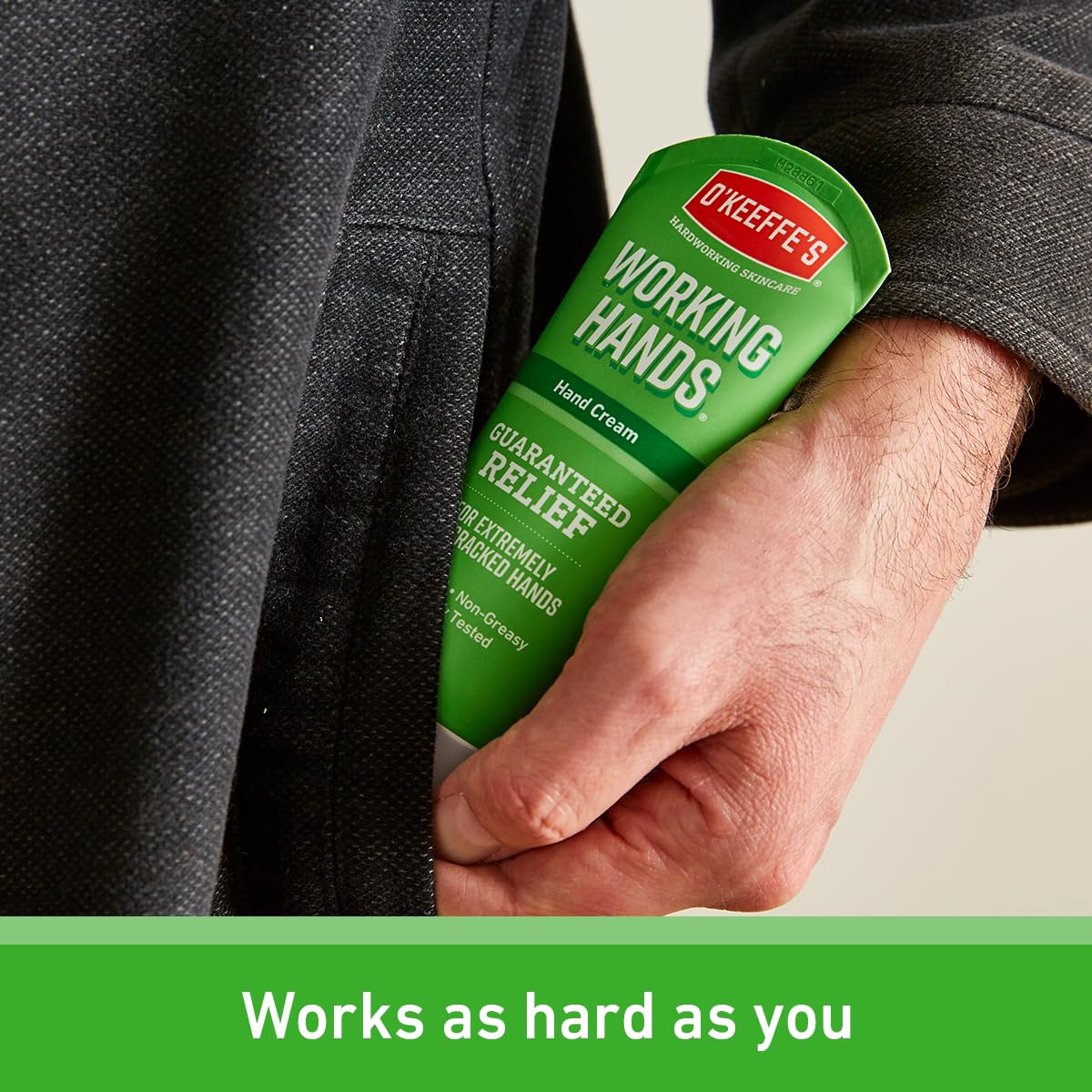O'Keeffe's Working Hands, 96 g Jar 2 Pack - Hand Cream for Extremely Dry, Cracked Hands | Instantly Increases Moisture Content, Forms a Protective Layer and Prevents Moisture Loss