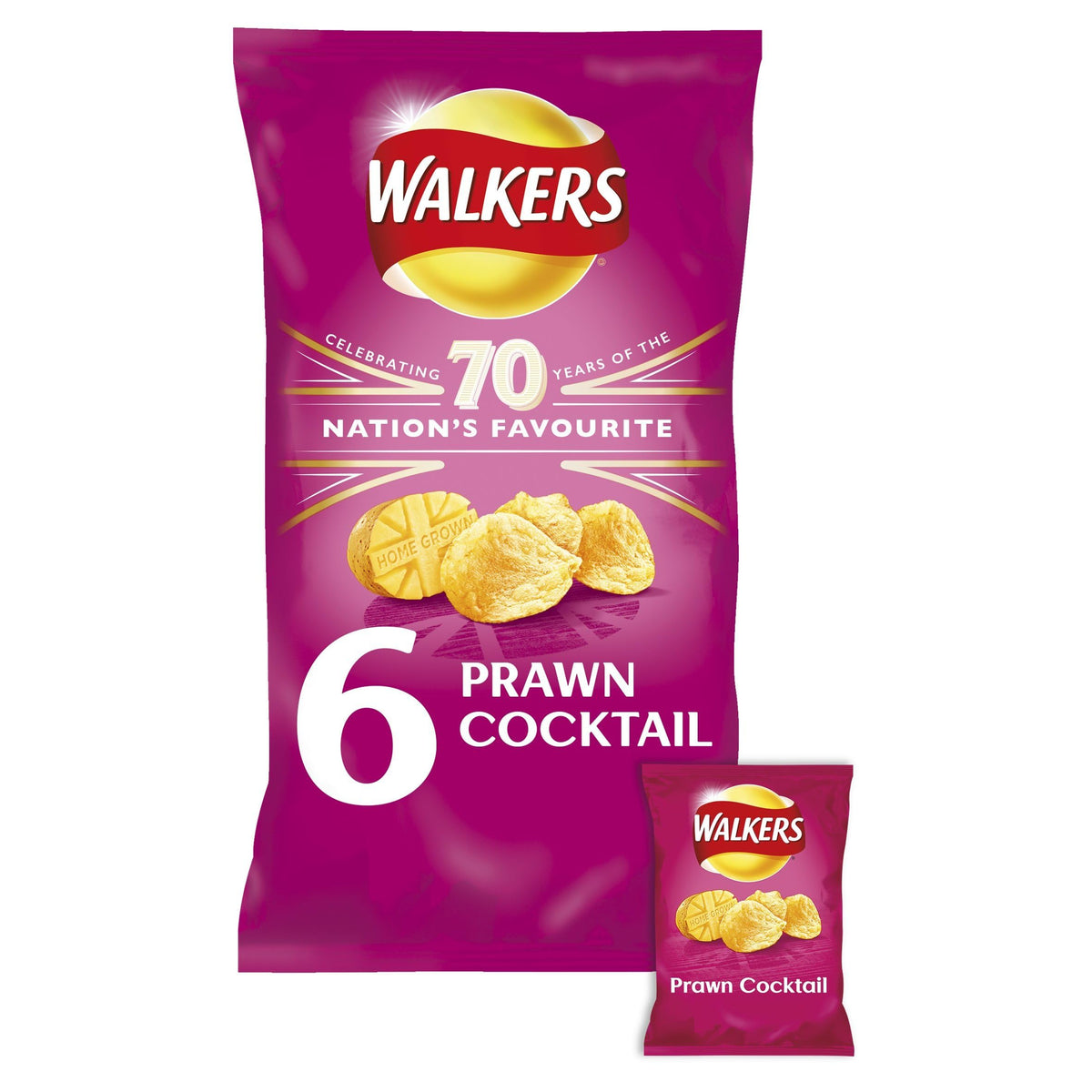 Walkers Baked Snacks Sea Salt 6 x 22g